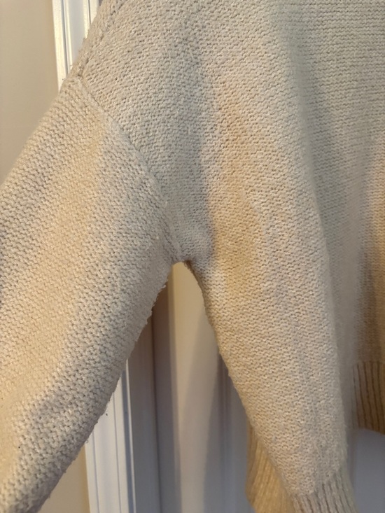 A New Day Oversized Chunky Cableknit Normcore Cozycore Half Zip Sweater medium - Picture 5 of 5
